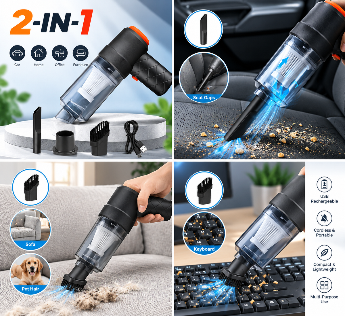 2 In 1 Vacuum Cleaner