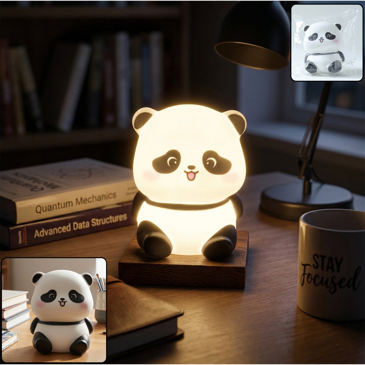 Cute Mini Panda Night Light Lamp (1 Pc)