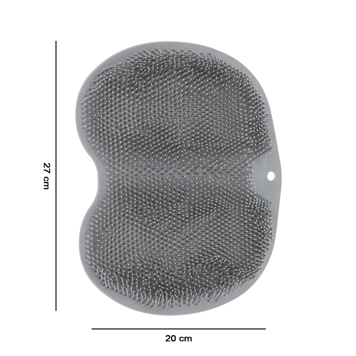 Silicone Bathroom Foot Cleaning Scrubber Mat (1 Pc 27x20 Cm)